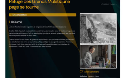 Refuge des grands Mulets : Une page se tourne – Festival du film de Chamonix 2023